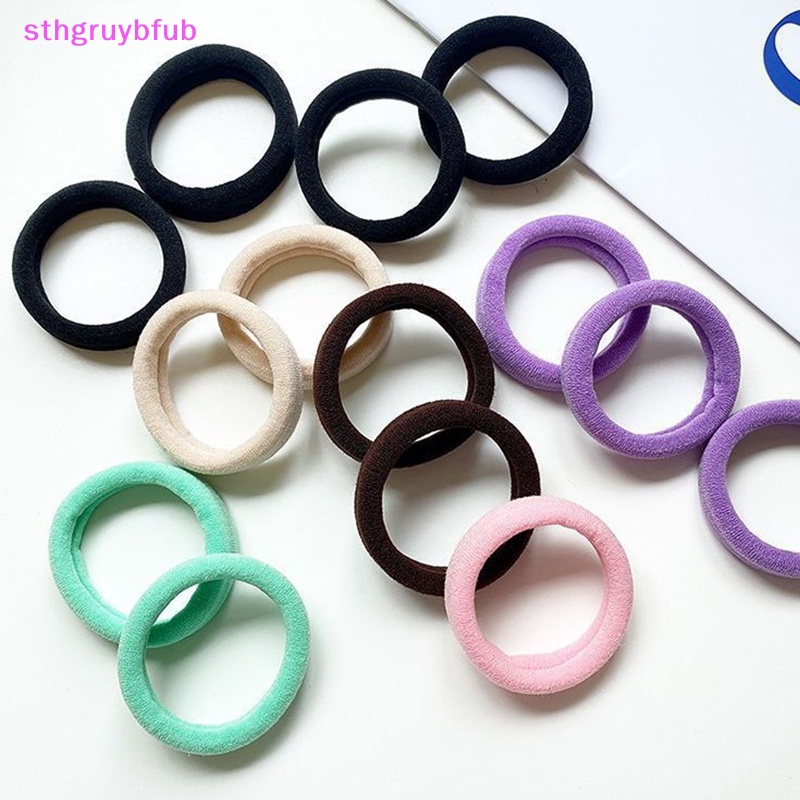 Hộp 20 Dây Buộc Tóc Màu Trơn Đơn Giản