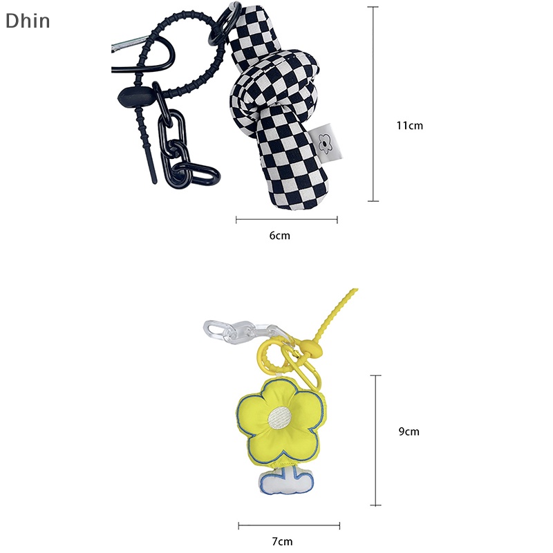 Móc Khóa Hình Nút Xoắn Màu Trắng Đen Độc Đáo