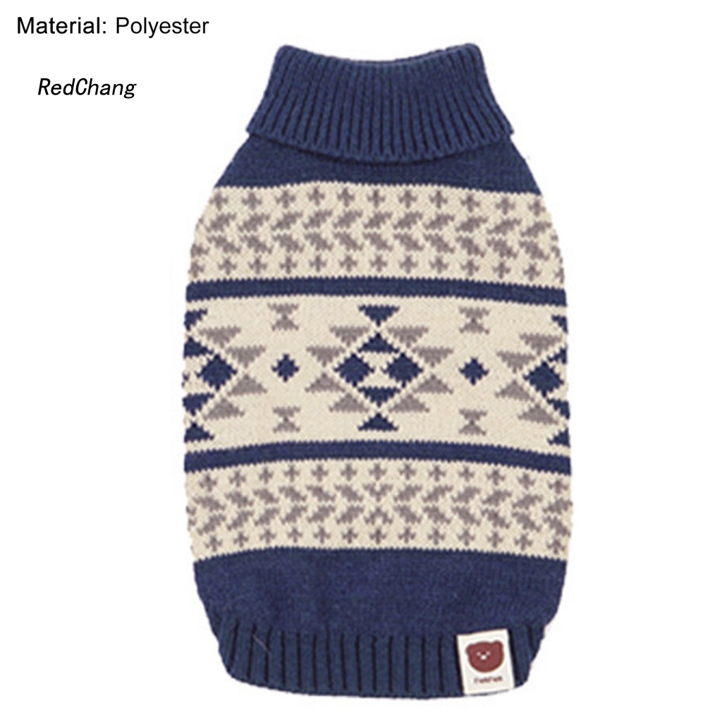 Rc ~ Áo Sweater Polyester Không Tay Chống Rách Bắt Mắt Mùa Đông Cho Thú Cưng