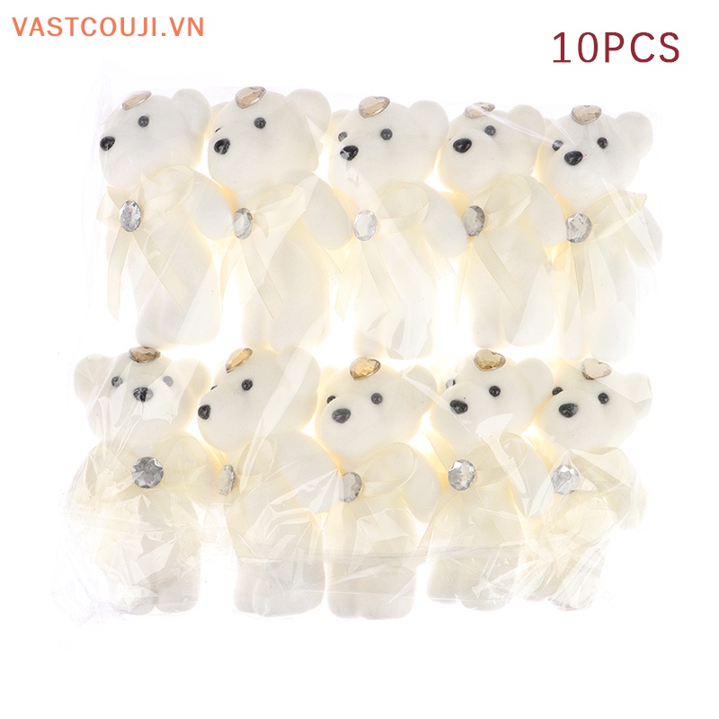 Set 10 Gấu Bông 12cm Trang Trí Tiệc Cưới / Sinh Nhật / Lễ Tốt Nghiệp