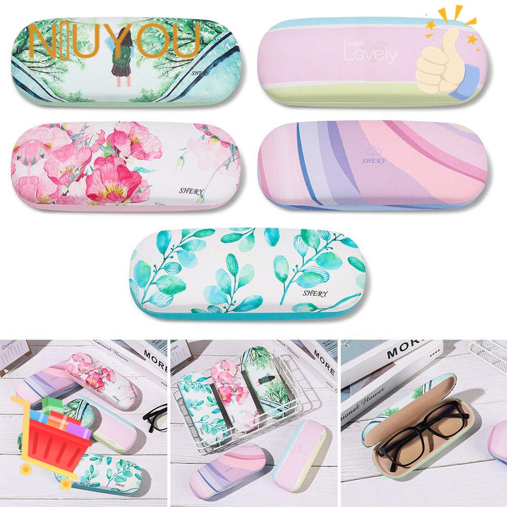 Hộp Đựng Mắt Kính Cứng Họa Tiết Lấp Lánh Dễ Thương Dùng Khi Đi Du Lịch / Văn Phòng