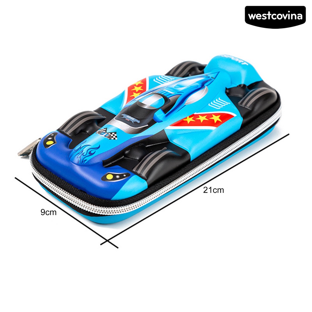 [WSTN]✎Túi Đựng Bút Hình Xe Hơi Sức Chứa Lớn Có Khóa Kéo Chống Thấm Nước Bề Mặt Mịn