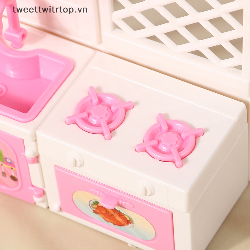 1 Bộ Bếp Lò Mini Trang Trí Nhà Búp Bê Tỉ Lệ 1: 12