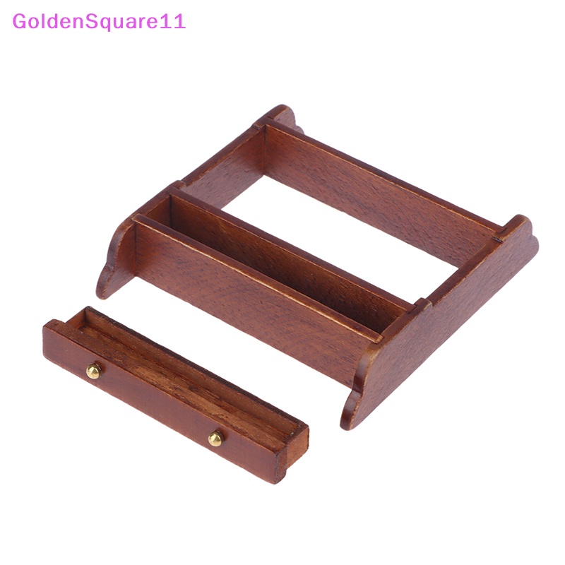 Tủ Treo Tường Màu Vàng Kim Tỉ Lệ 1: 12 Trang Trí Nhà Búp Bê