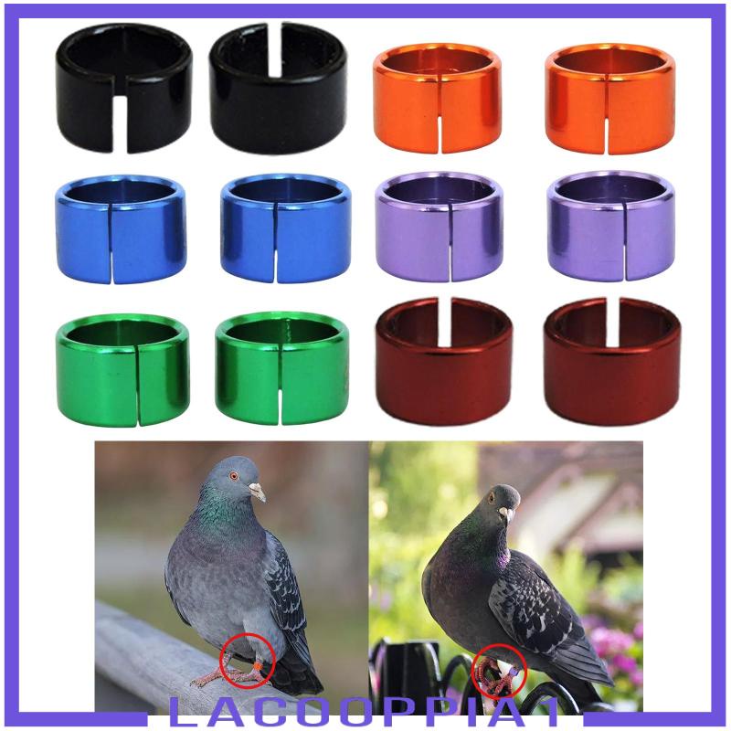 [Lacooppia1] Vòng Đeo Chân Chim Bồ Câu 8mm Có Thể Tái Sử Dụng Cho Gia Cầm Bantam Finch