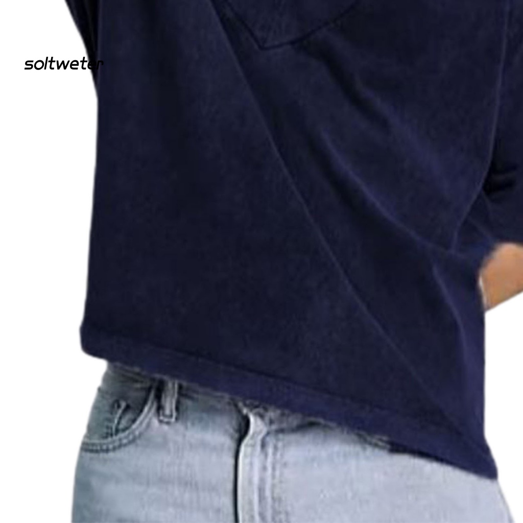 Áo Thun Cổ Chữ V Dáng Rộng Màu Sắc Tinh Khiết Phong Cách Vintage Thời Trang Mùa Hè Cho Nam