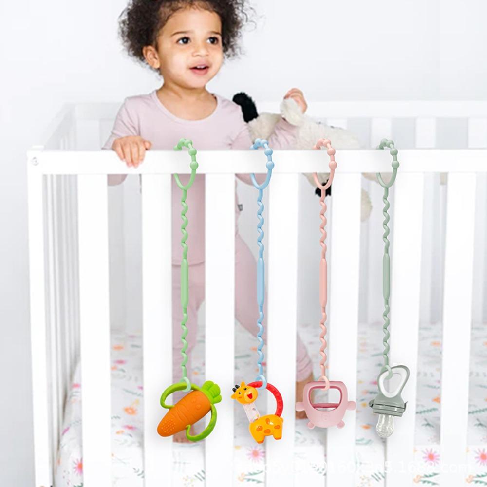 Bộ 2 Dây Đeo Núm Vú Giả Bằng Silicone Bền Bỉ Chống Thất Lạc