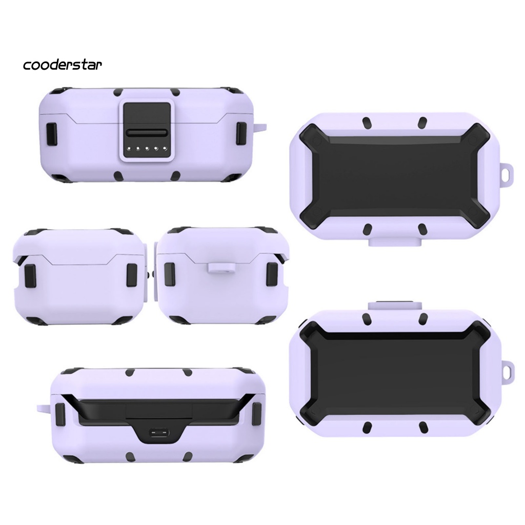 1 Set Vỏ Bảo Vệ Hộp Sạc Tai Nghe Bose-QuietComfort Ôm Sát Chống Sốc / Rơi Vỡ / Dấu Vân Tay Có Móc Treo