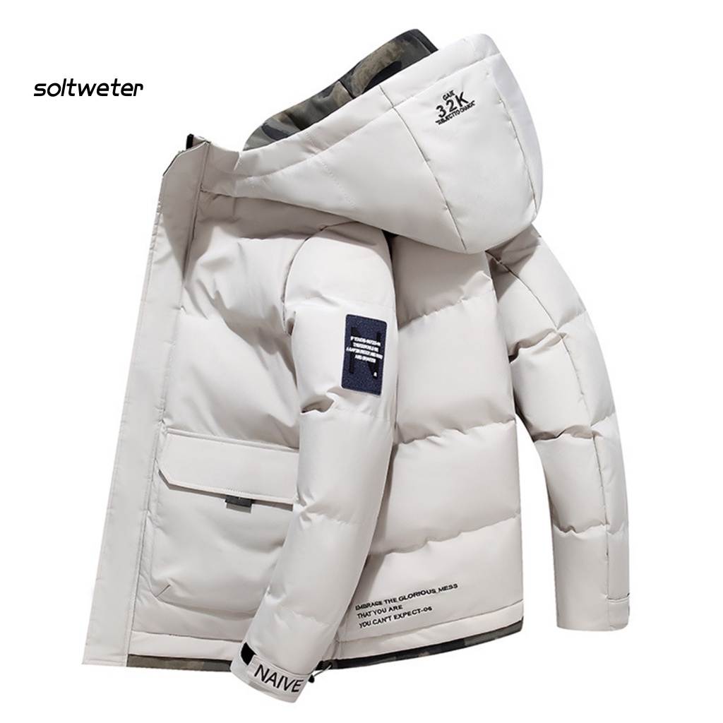 Áo Khoác Cotton Dày Dặn Có Túi Thời Trang Đường Phố Thu Đông Cho Nam