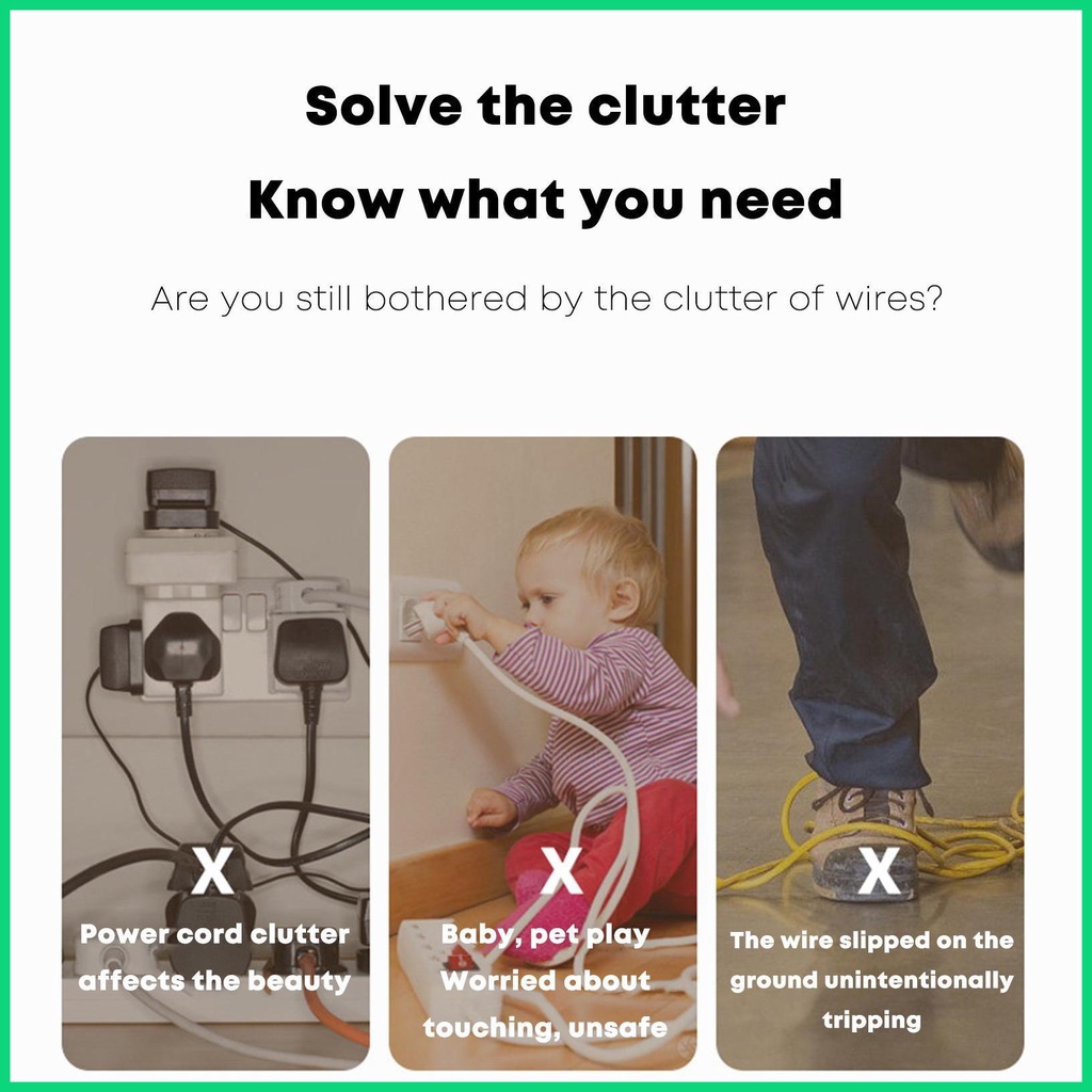 Giá Treo Dây Cáp Dưới Bàn 15in Không Để Lại Dấu Vết jiwvn