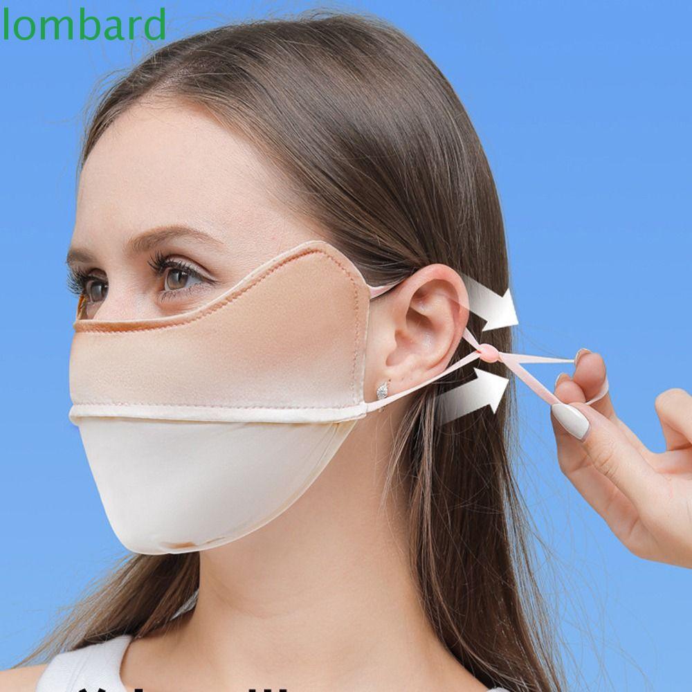Khẩu Trang Chống Nắng LOMBARD Che Phủ Mắt Chống Tia UV Màu Gradient Dùng Khi Đi Xe Đạp / Leo Núi
