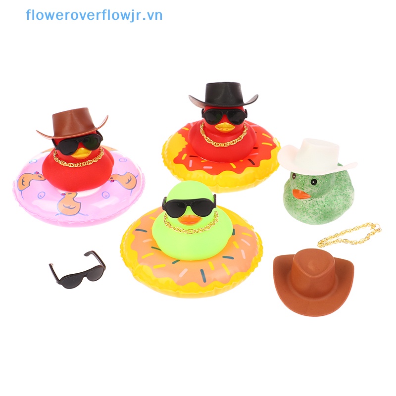 Chú Vịt Cao Su Màu Vàng Dễ Thương Dùng Trang Trí Bảng Điều Khiển Xe Hơi