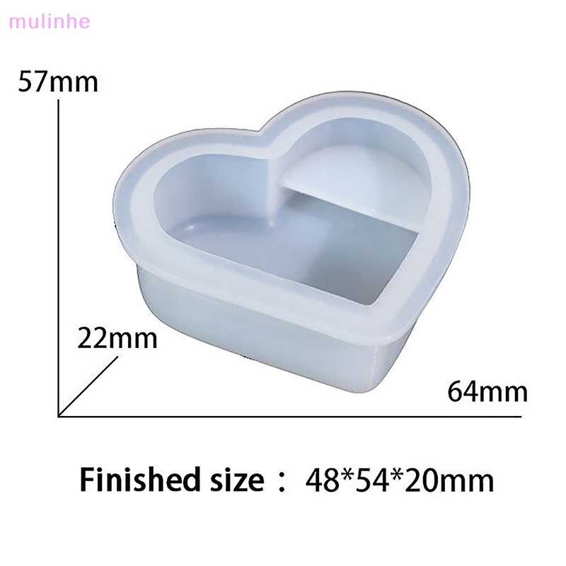 Khuôn Silicon Làm Giá Đỡ Thẻ Hình Trái Tim DIY