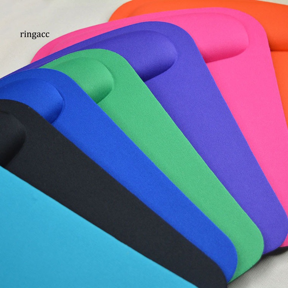 Tấm Lót Chuột RGA Màu Trơn Chống Trượt Thoải Mái Có Đệm Cổ Tay Cho PC Laptop