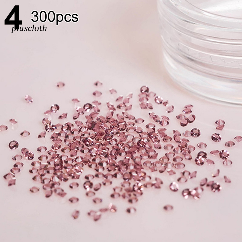 Hộp 300 Hạt Đá 3D Lấp Lánh 1.2mm Tự Trang Trí Móng Tay