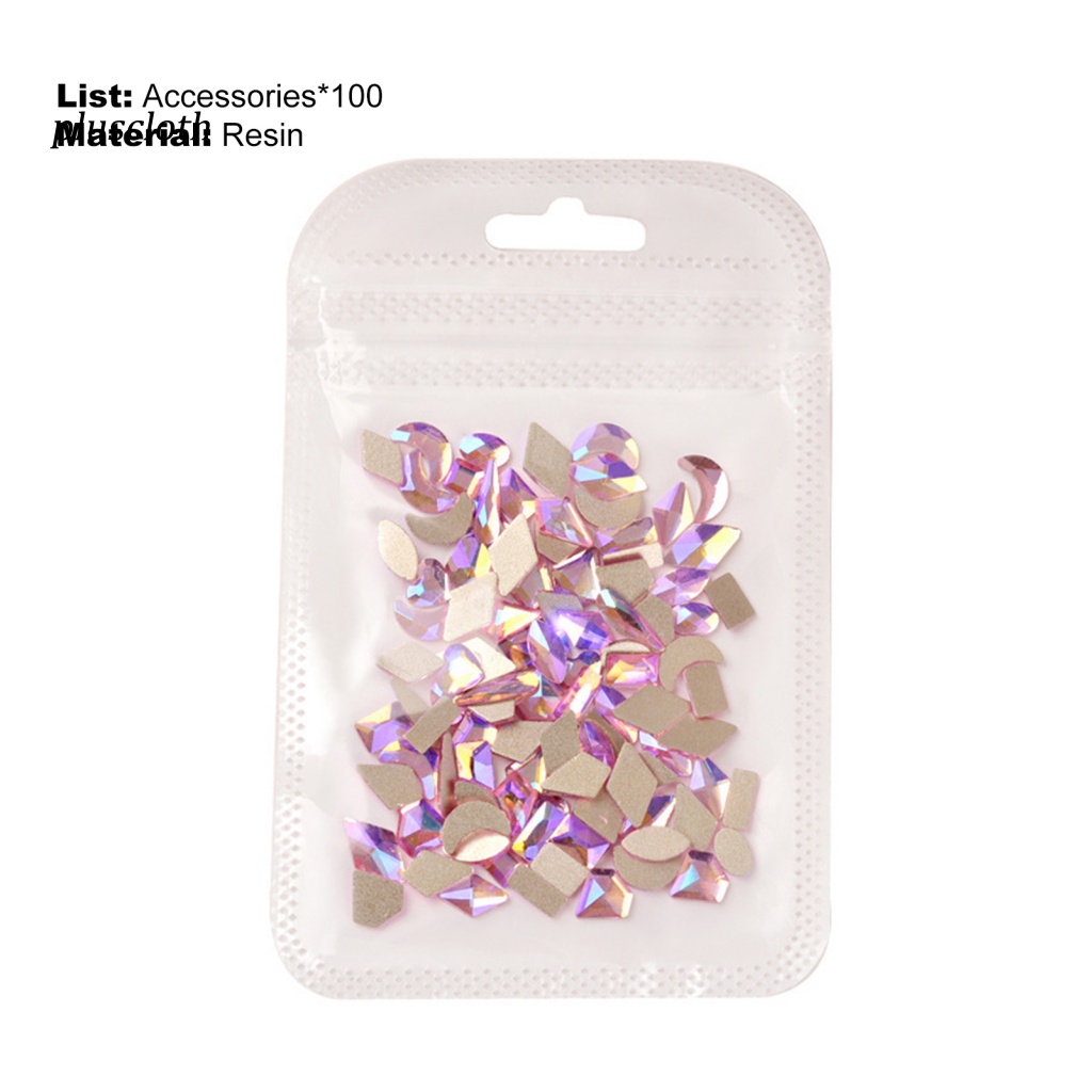 Set 100 Hạt Đá 3D Nhiều Kích Cỡ Trang Trí Móng Nghệ Thuật