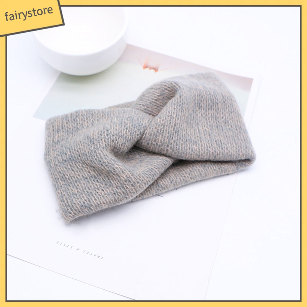 Băng Đô Cài Tóc Đan Chéo Màu Sắc Trơn Thoáng Khí Tiện Dụng Mang Theo Du Lịch Cắm Trại