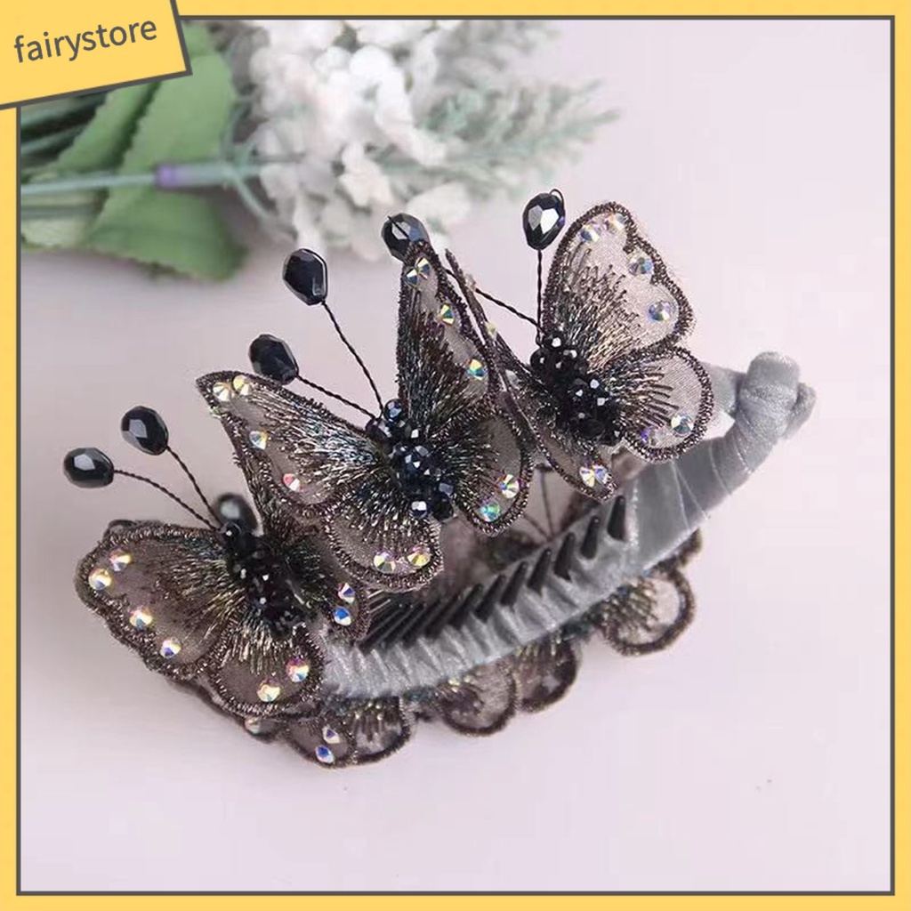 Kẹp Tóc Đuôi Ngựa Đính Đá Thủ Công Thời Trang