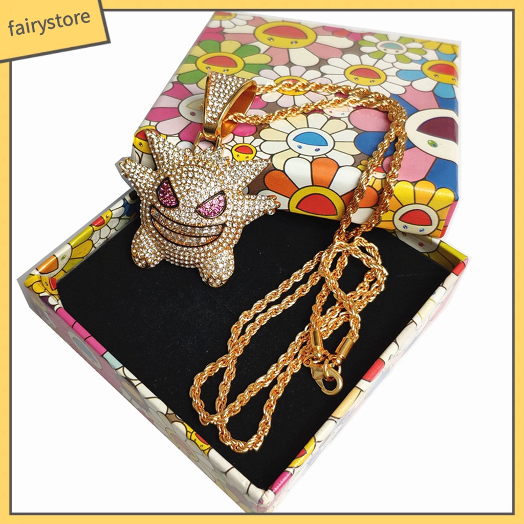Vòng cổ Mặt Hình Ma Elf Hoạt Hình Đính Đá Cho Nữ