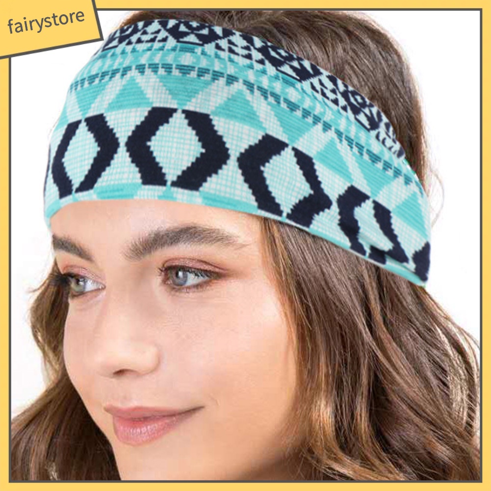 Băng Đô Thể Thao Chất Liệu Cotton Co Giãn Họa Tiết Hoa Hướng Dương