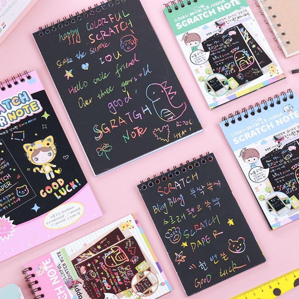 Sổ Tay Phủ Giấy Kỳ Diệu Màu Đen Dành Cho Trẻ Em