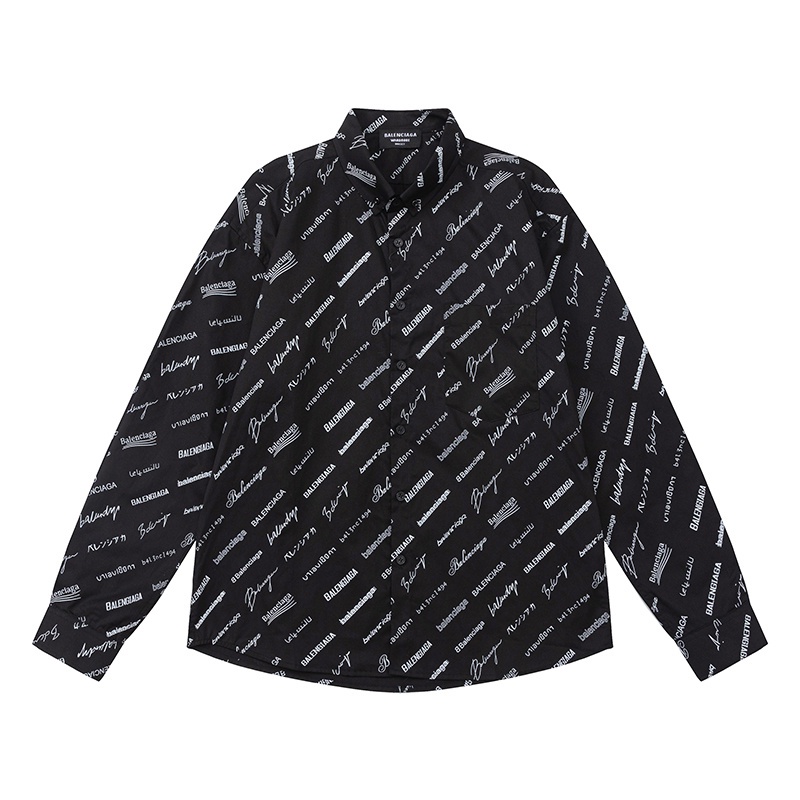 B-a88- Áo Sơ Mi Dài Tay In logo Manchu Nổi Tiếng Thời Trang Mới Nhất