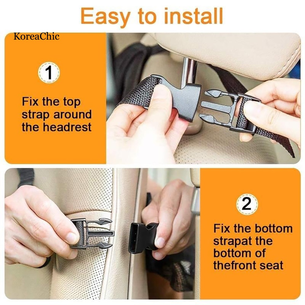 Bộ 2 Túi Đựng Điện Thoại / Máy Tính Bảng Treo Sau Lưng Ghế Xe Hơi