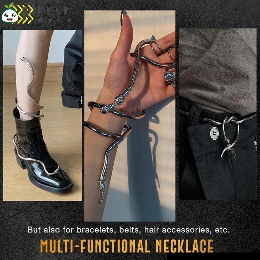 Vòng Cổ Rắn Thời Trang Cá Tính|Vòng Đeo Tay Kiểu Da Rắn Kích Thước 90CM 90CM
