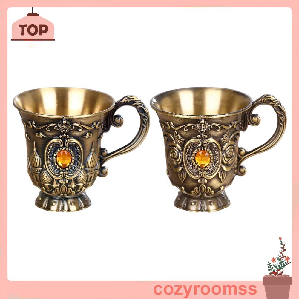 Ly Uống Rượu Bằng Kim Loại Thiết Kế Sáng Tạo Phong Cách Vintage