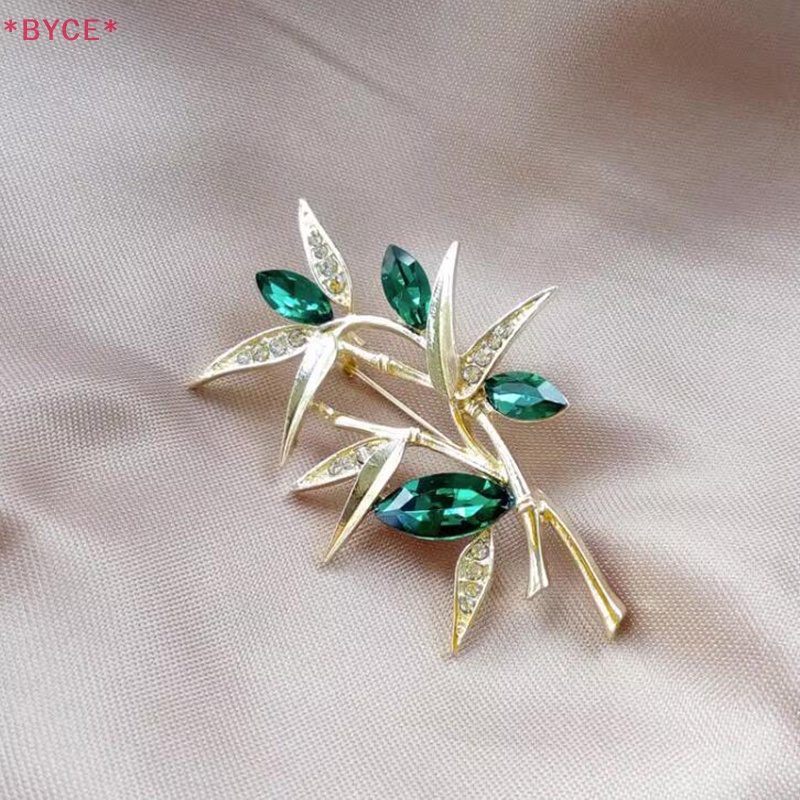 Ghim Cài Áo Hình Cây Tre Đính Đá Chất Lượng Cao Cho Nữ Mới