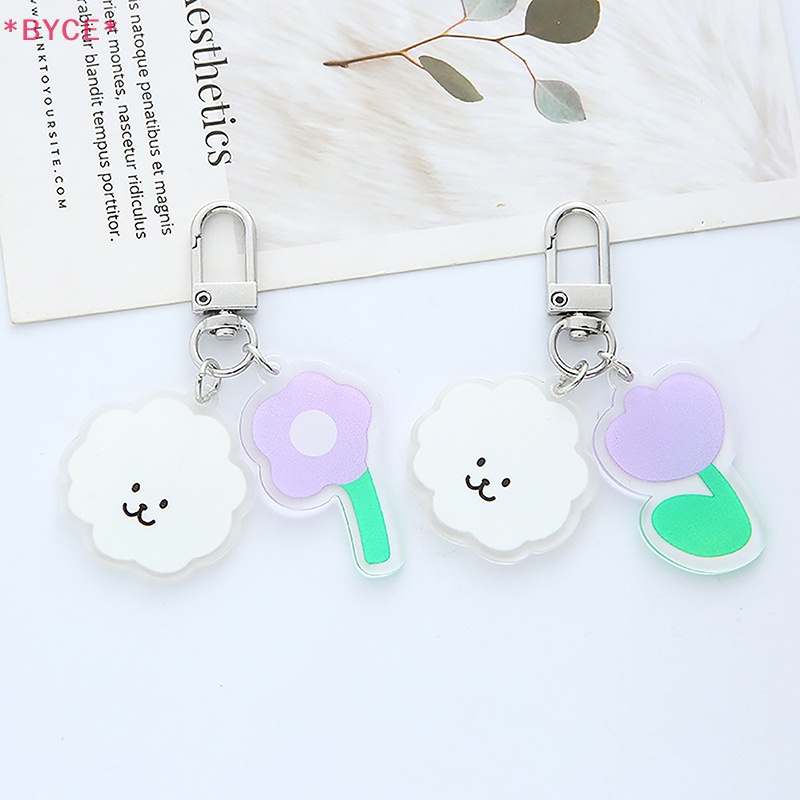 Phụ Kiện Móc Khóa Hình Đám Mây Màu Tím Thời Trang Dành Cho Cặp Đôi Mới