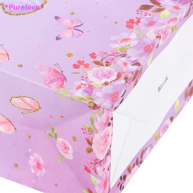 Set 5 Túi Đựng Quà Họa Tiết Bướm / Vương Miện / Hoa Tuyết Xinh Xắn Mới