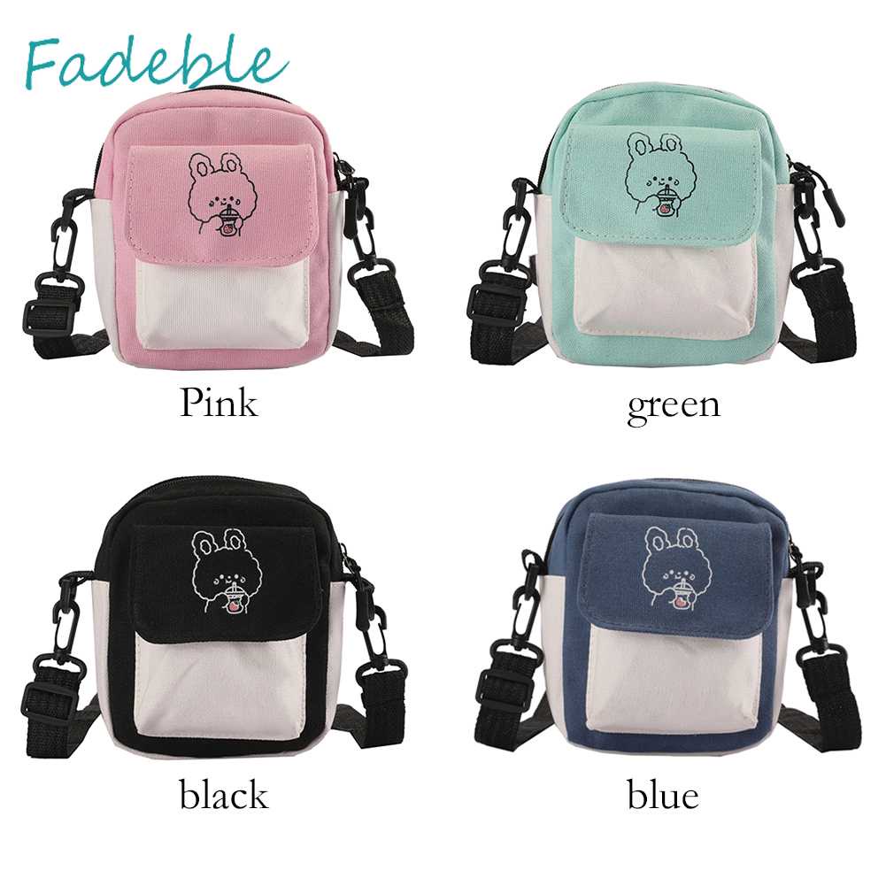 Túi Xách Đeo Vai Vải Bạt In Hoạt Hình Thời Trang Nữ Cá Tính