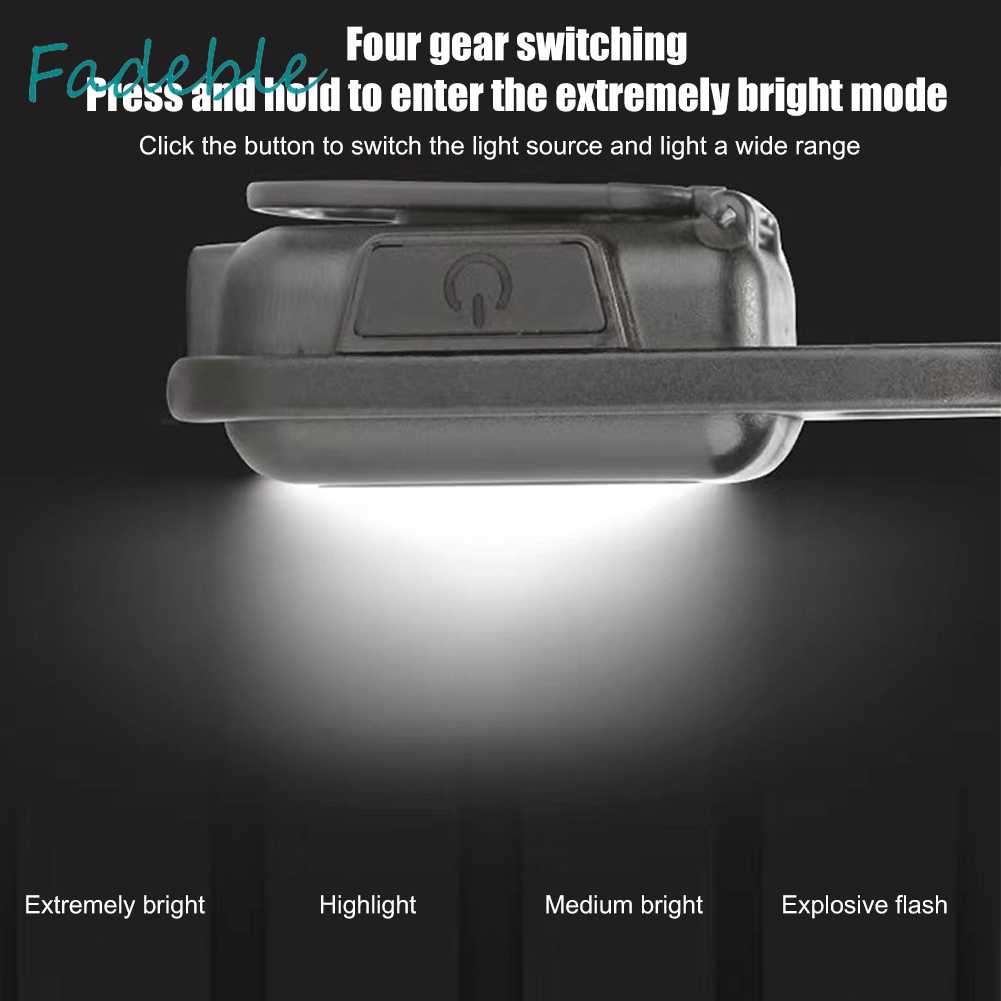 Đèn LED Kẹp Bỏ Túi 400lm 500mAh IPX4 Chống Thấm Nước Tiện Dụng Cho Hoạt Động Ngoài Trời