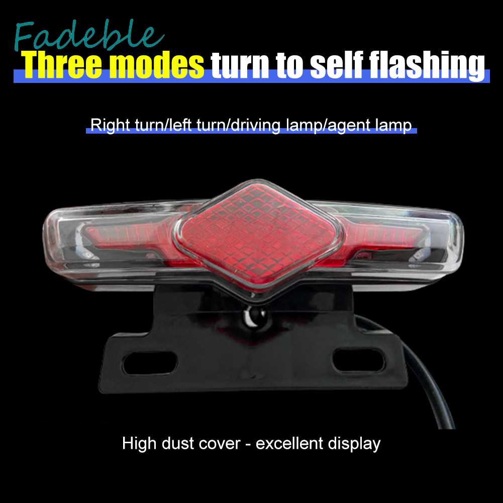 Đèn LED Xi Nhan 36-60V Chống Thấm Nước Gắn Đuôi Xe Đạp Điện