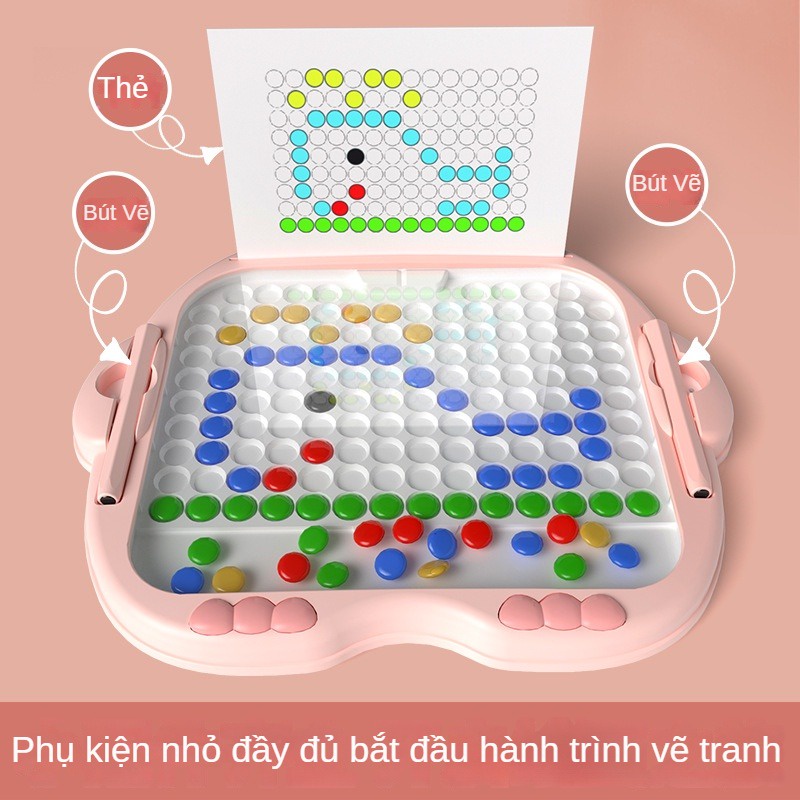 Bảng Vẽ Xếp Hình Nam Châm Nhiều Màu Sắc Vui Nhộn Cho Bé