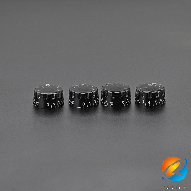 Set 4 Núm Vặn Điều Khiển Bằng Acrylic Thay Thế Cho Đàn Guitar Điện