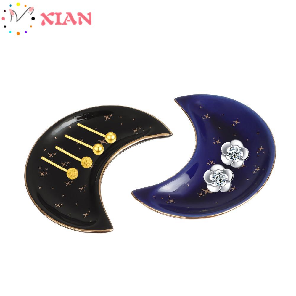 Xiantin Đĩa Đựng Trang Sức Bằng Gốm Hình Mặt Trăng