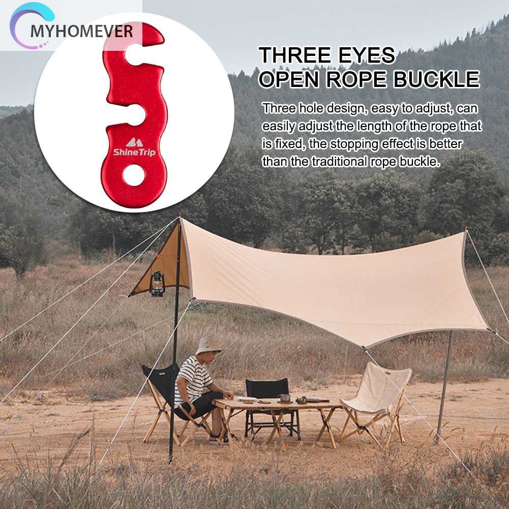 Bộ 10 Móc Khóa Dây Lều Cắm Trại Hình Chữ S