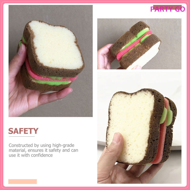 Set 2 Miếng Bọt Biển Rửa Chén Bằng Sợi Micro Tiện Dụng