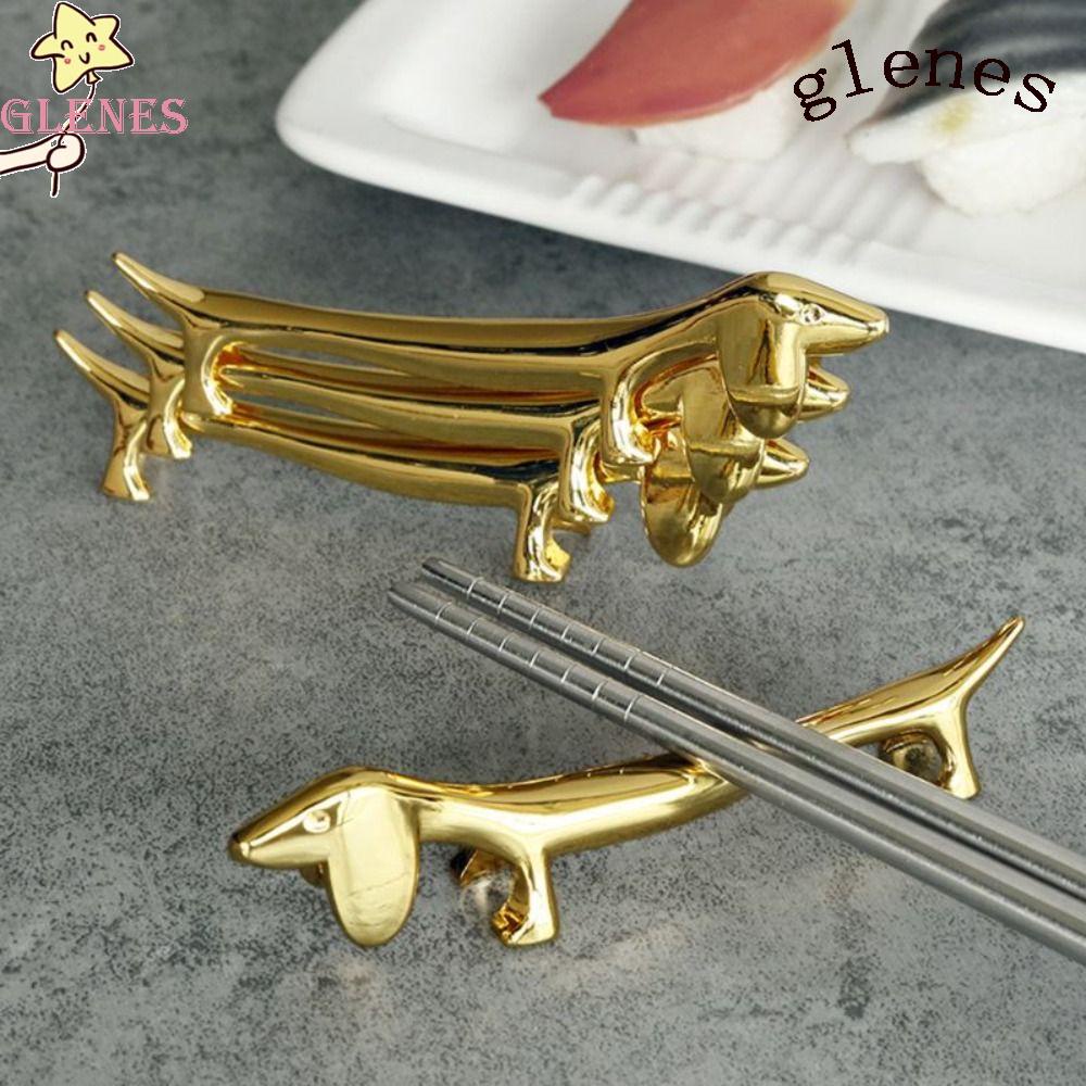 Giá Đỡ Đũa Bằng Thép Không Gỉ Hình Chú Chó Sáng Tạo Trang Trí Nhà Cửa / Khách Sạn