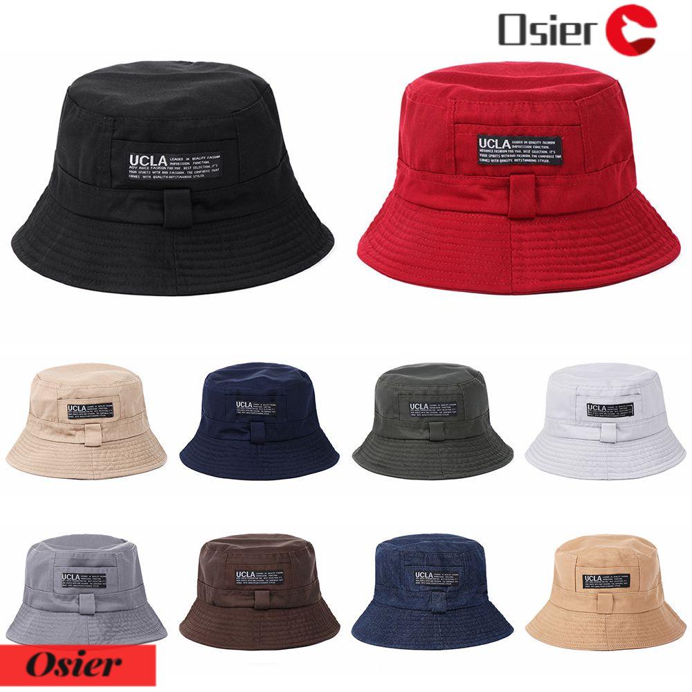 OSIER1 Mũ Bucket Thêu Chữ Thời Trang Cho Nam Nữ