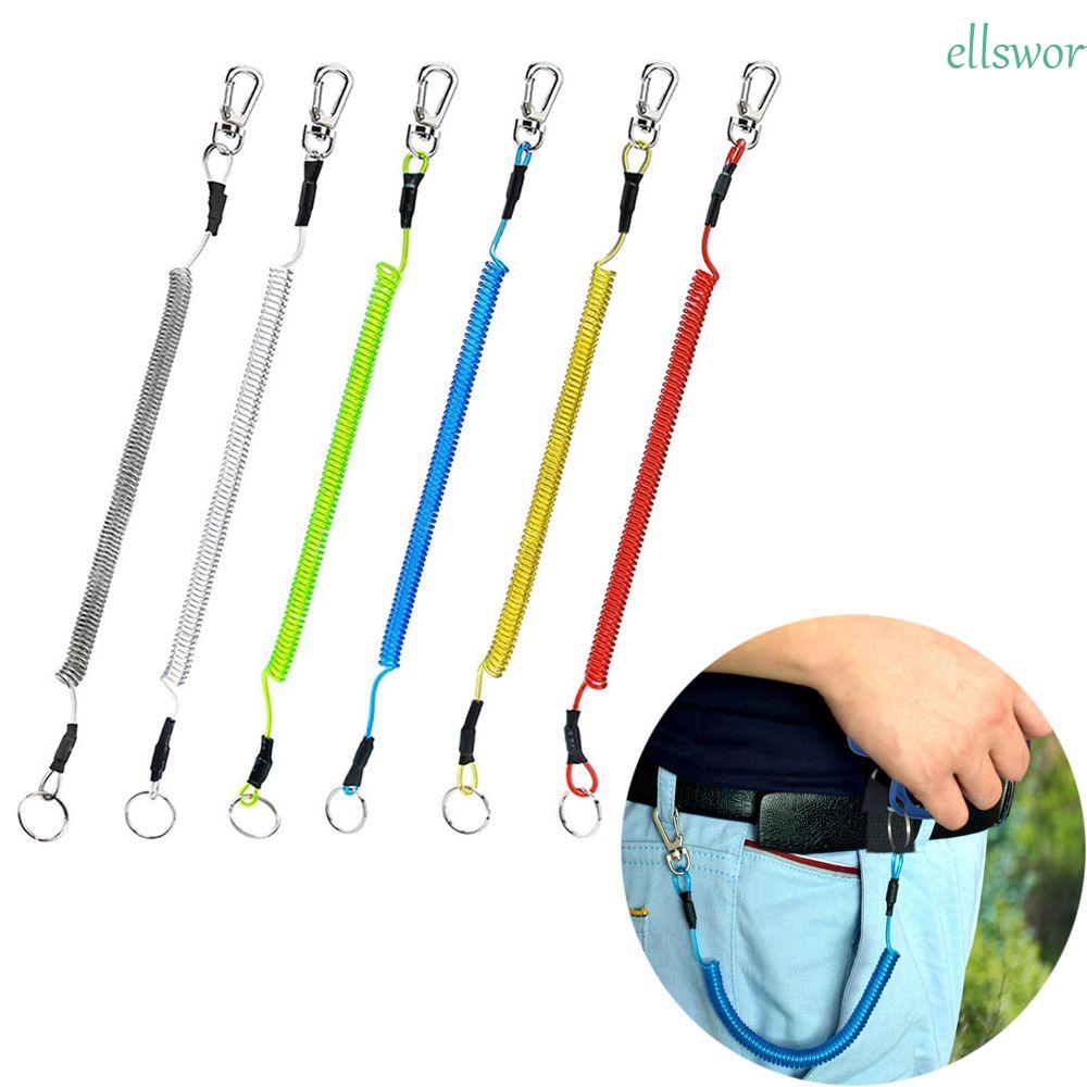 Khóa Dây Lò Xo Bằng Thép Linh Hoạt Co Giãn Chống Thất Lạc Có Thể Thu Gọn Cho Câu Cá / Cắm Trại