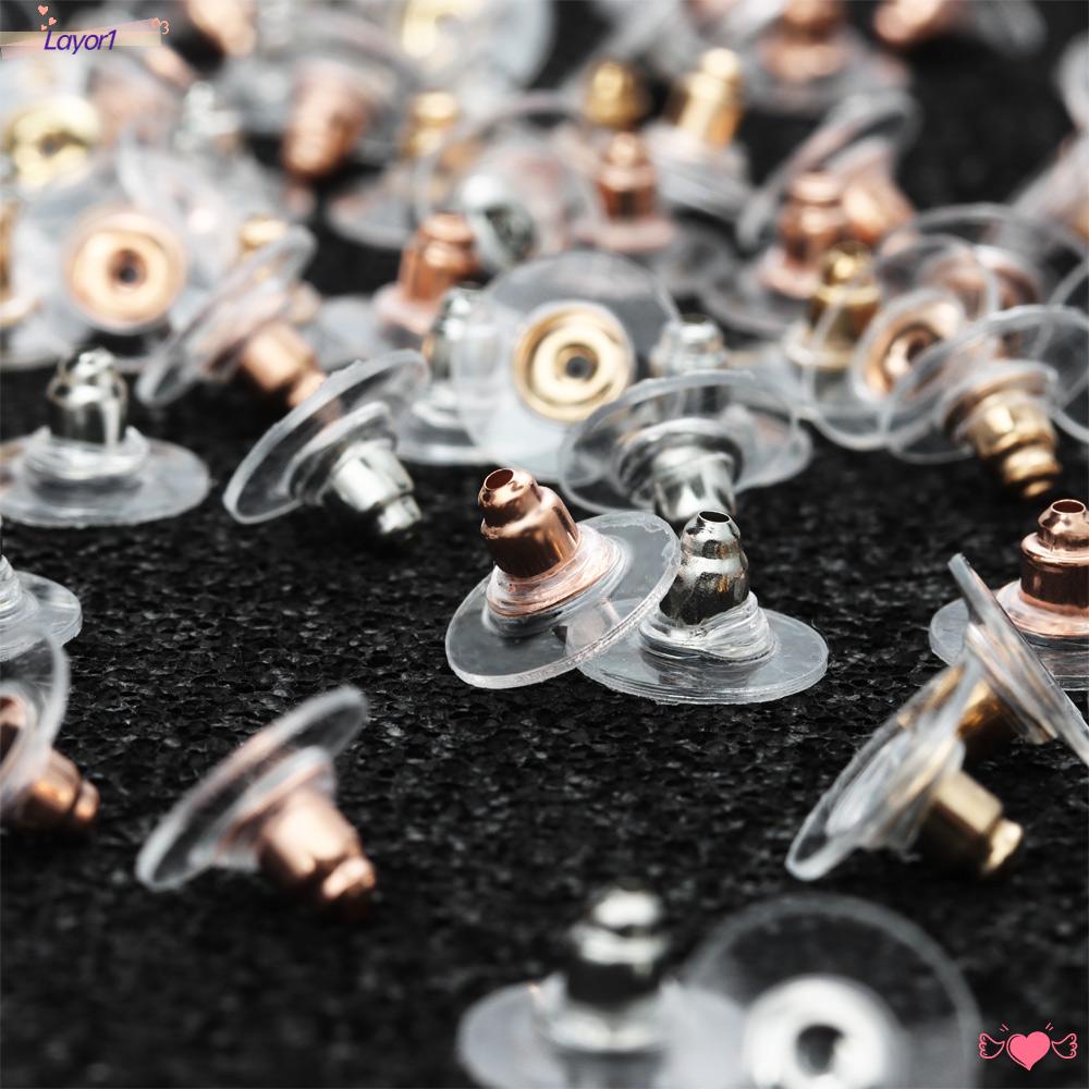 Set 1 / 100 Nút Chặn Mặt Sau Làm Trang Sức Thủ Công