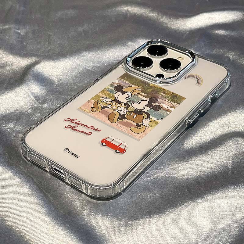 ✅Ốp Điện Thoại Dẻo Họa Tiết Hoạt Hình Mickey Minnie Dễ Thương Chống Sốc Cho Iphone 7max plus 14pro 8iPhone12 11 13