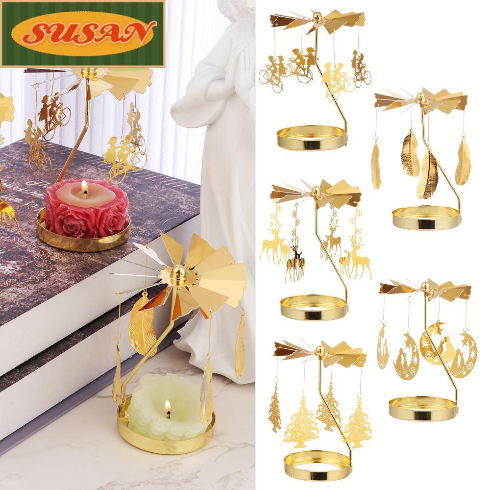 Giá Đỡ Đèn Cầy Xoay Được Dùng Trang Trí Tiệc Cưới / Giáng Sinh