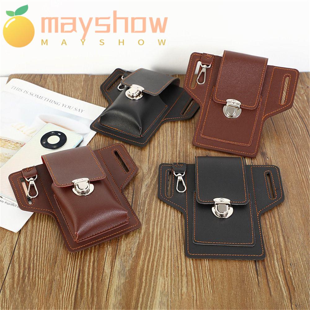 Túi Da PU Đựng Điện Thoại Đeo Thắt Lưng Phong Cách Cổ Điển