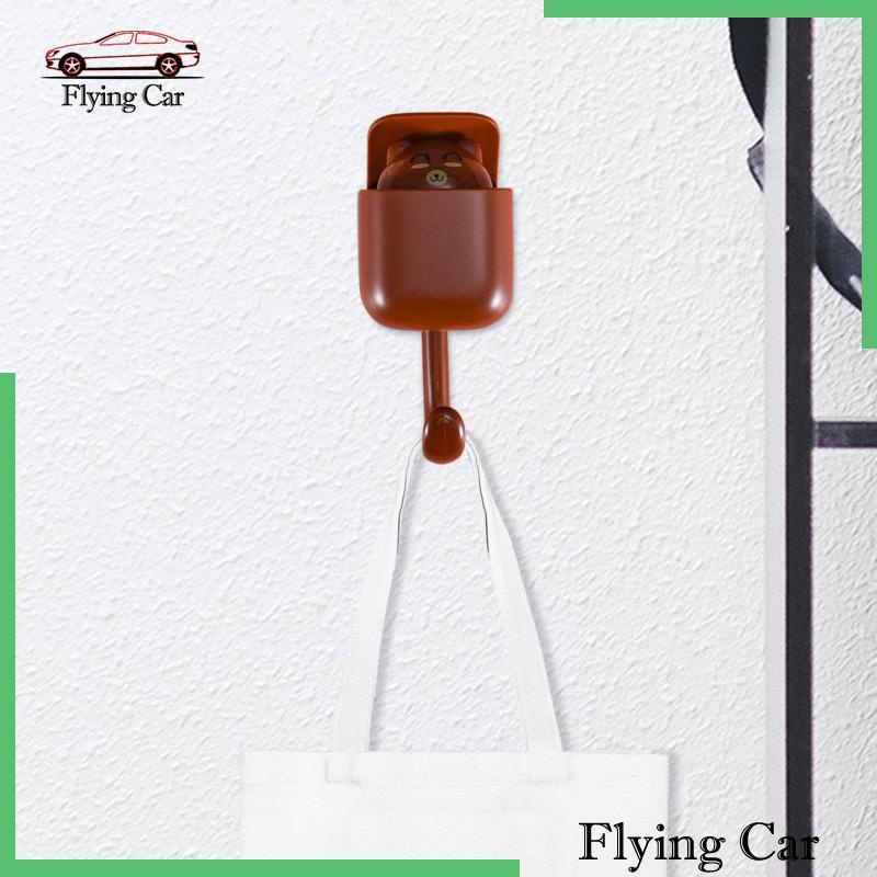 [Lzdjfmy2] Móc Treo Mũ Tự Dính Hình Hoạt Hình Đáng Yêu Kèm Khăn Lau