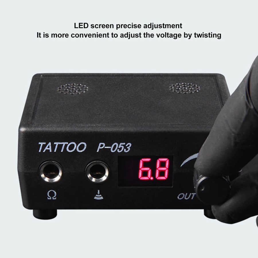 Máy Xăm Hình Mini Màn Hình LCD Màu Đen Có Thể Xoay Được