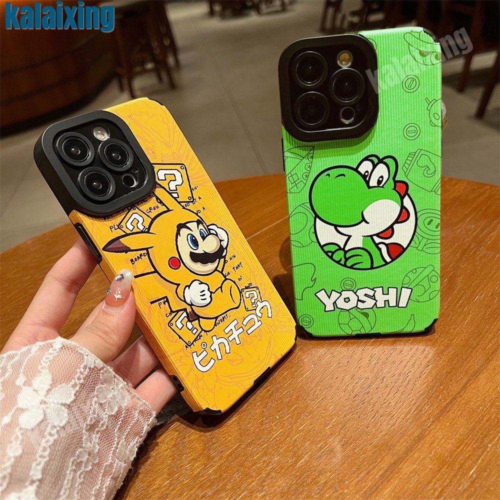 Ốp Điện Thoại Mềm Hình Super Mario Cho iPhone 11 12 13 14 Pro Max 14 Plus Xs Max X XR 7 8 Plus